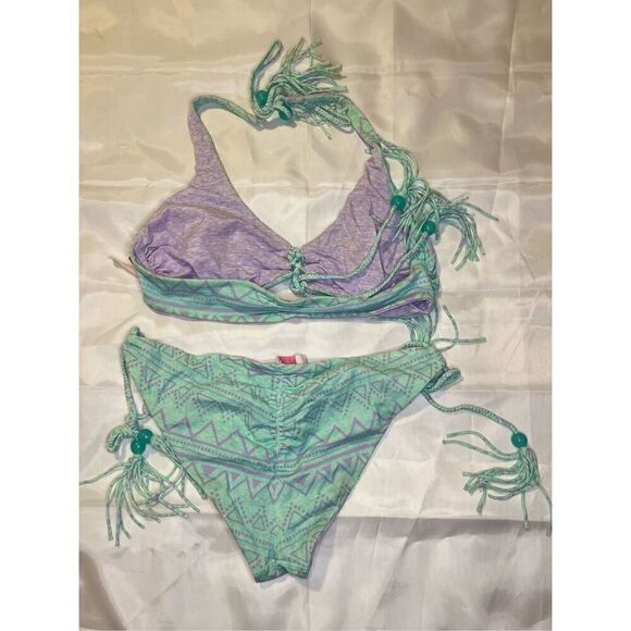 Victoria's Secret 2 pc swimsuit size medium top size large bottom pastel purple/ - Picture 2 of 2